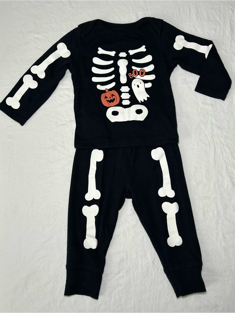 Carter’s Child of Mine Baby Skeleton Halloween Set - Size 6/9 months